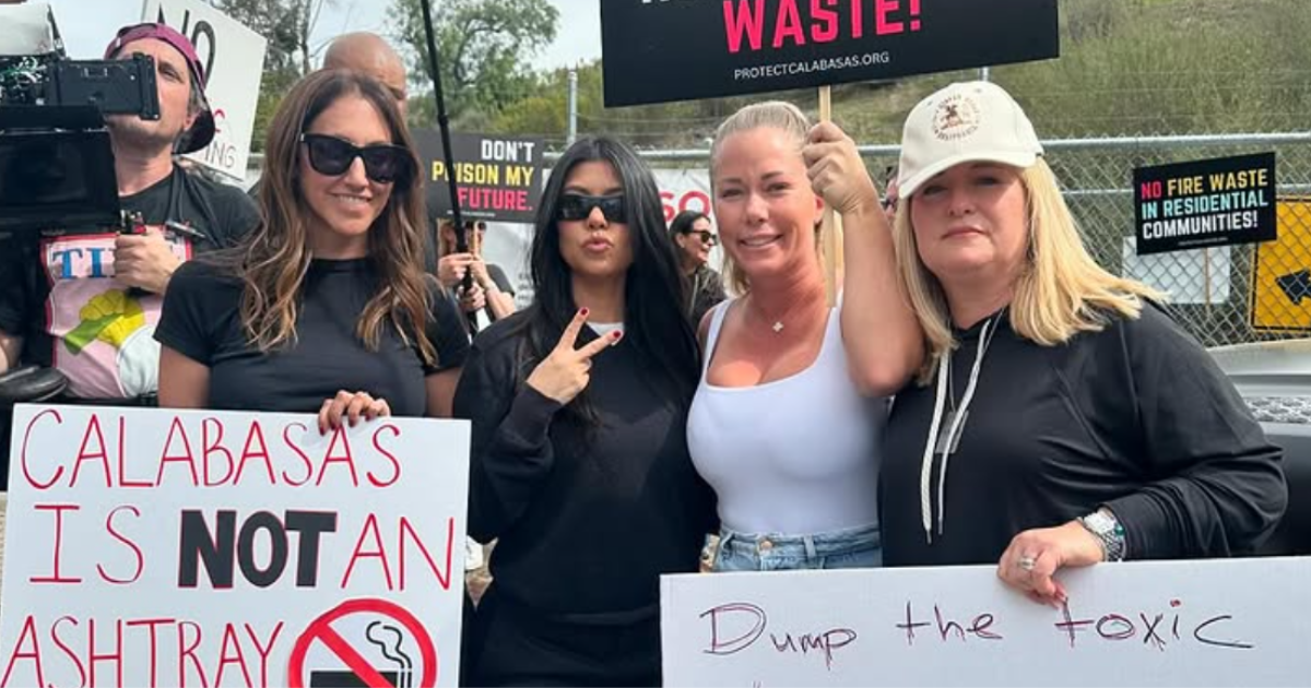 Kourtney Kardashian protest
