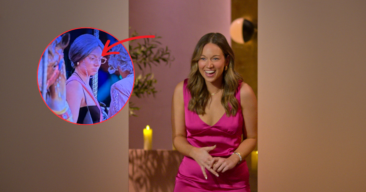 Lauren on Love Is Blind. Left: Lauren at Taylor's Bachelorette party