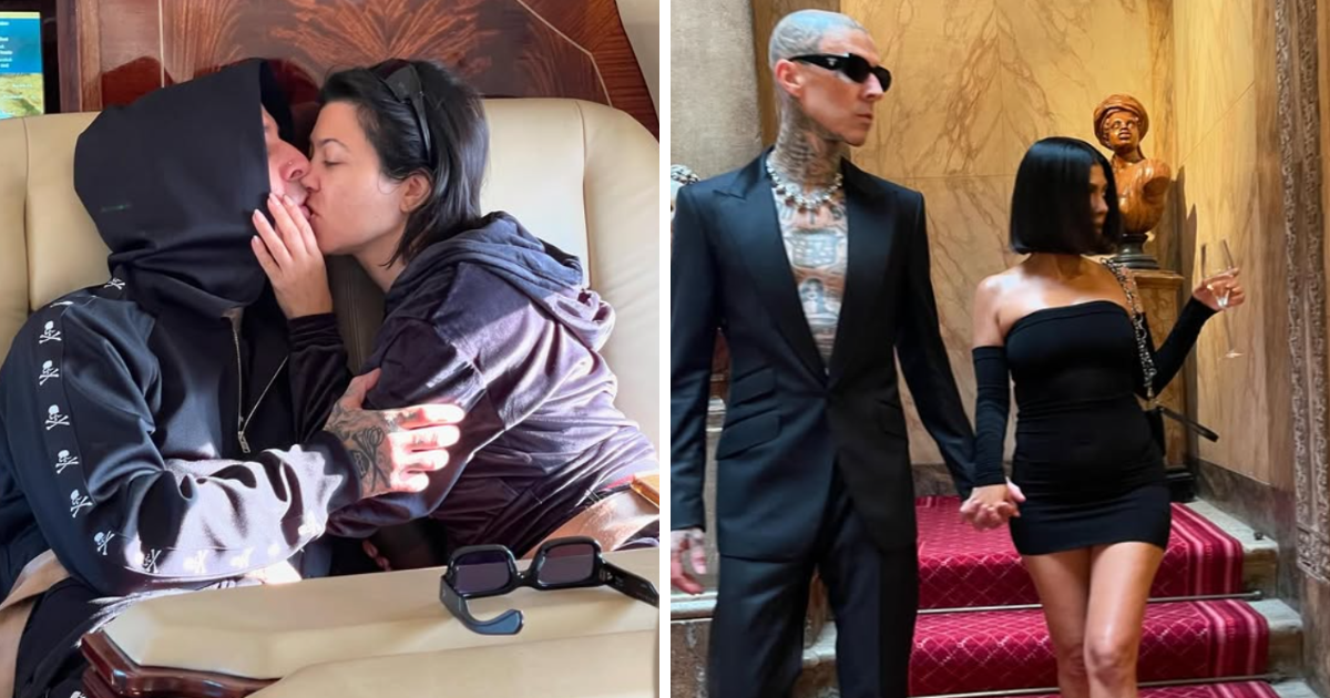 Kourtney Kardashian and Travis Barker