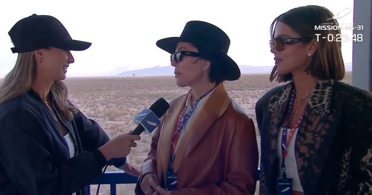 Kris Jenner Kim Kardashian Blue Origin