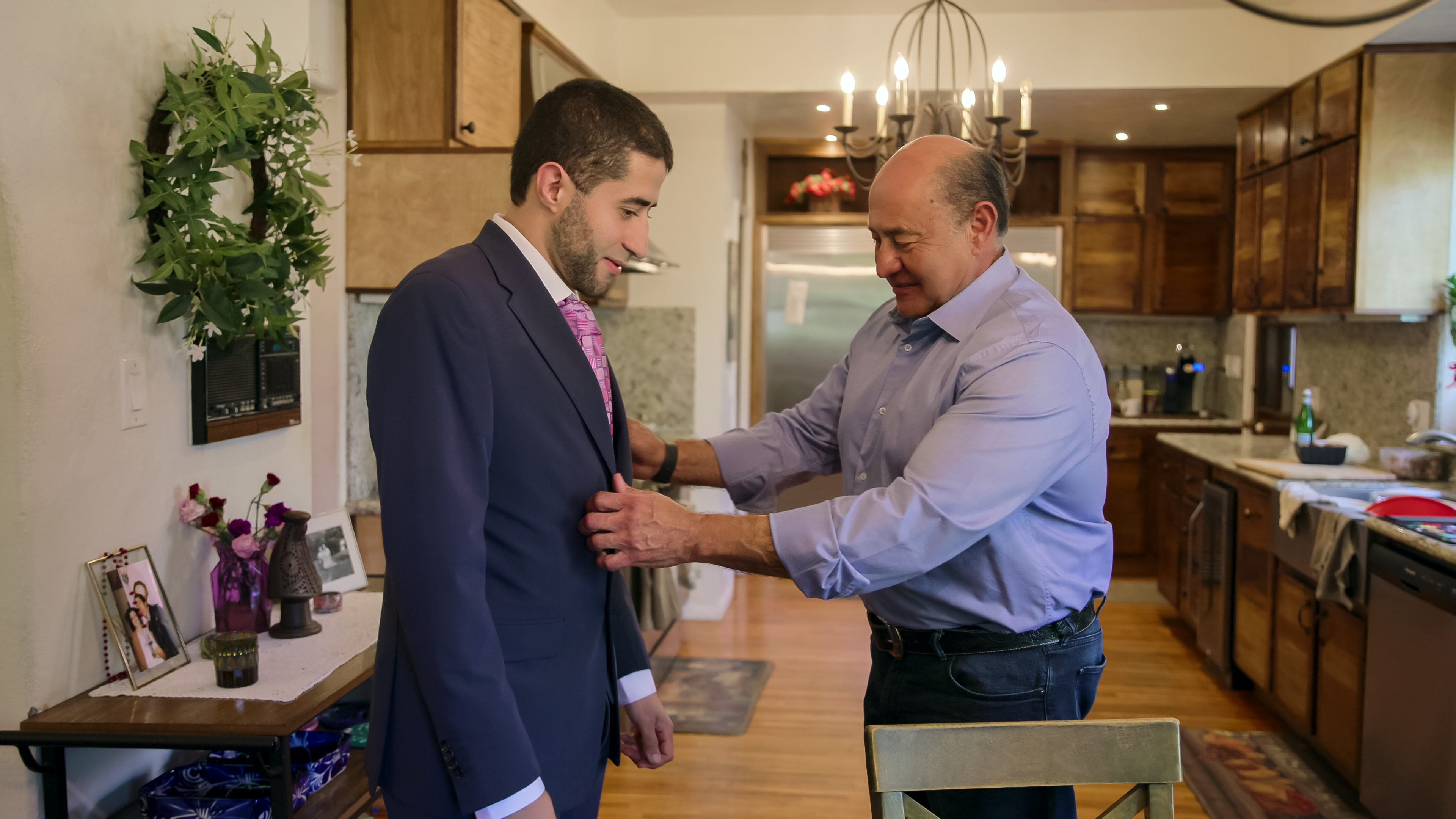 Adan and his dad on Love on the Spectrum