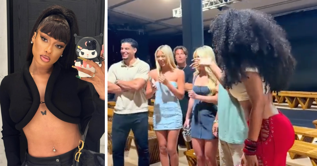 Meg The Stallion with the Love Island USA cast