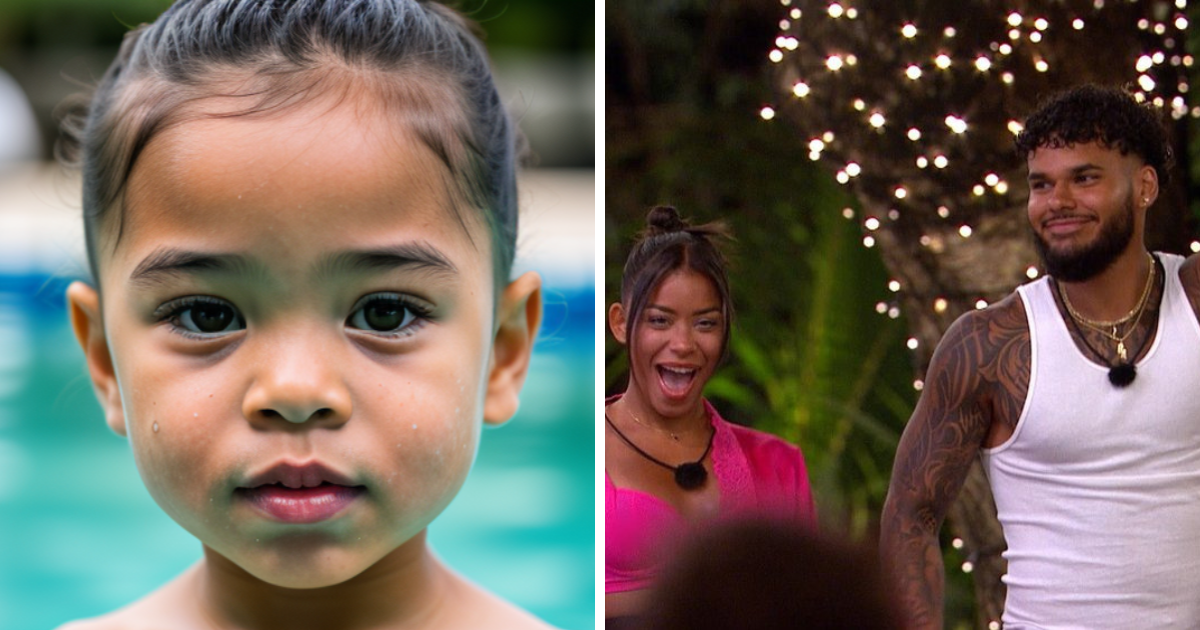 Bryan and Amaya on Love Island USA/AI baby