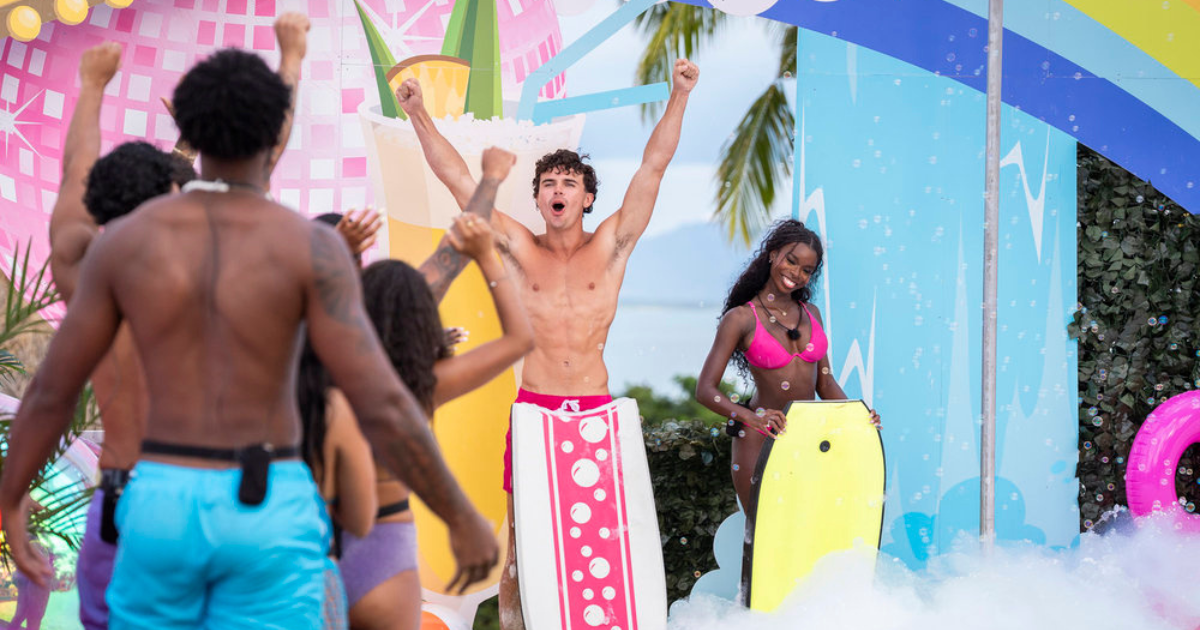 Nic and Olandria on Love Island USA