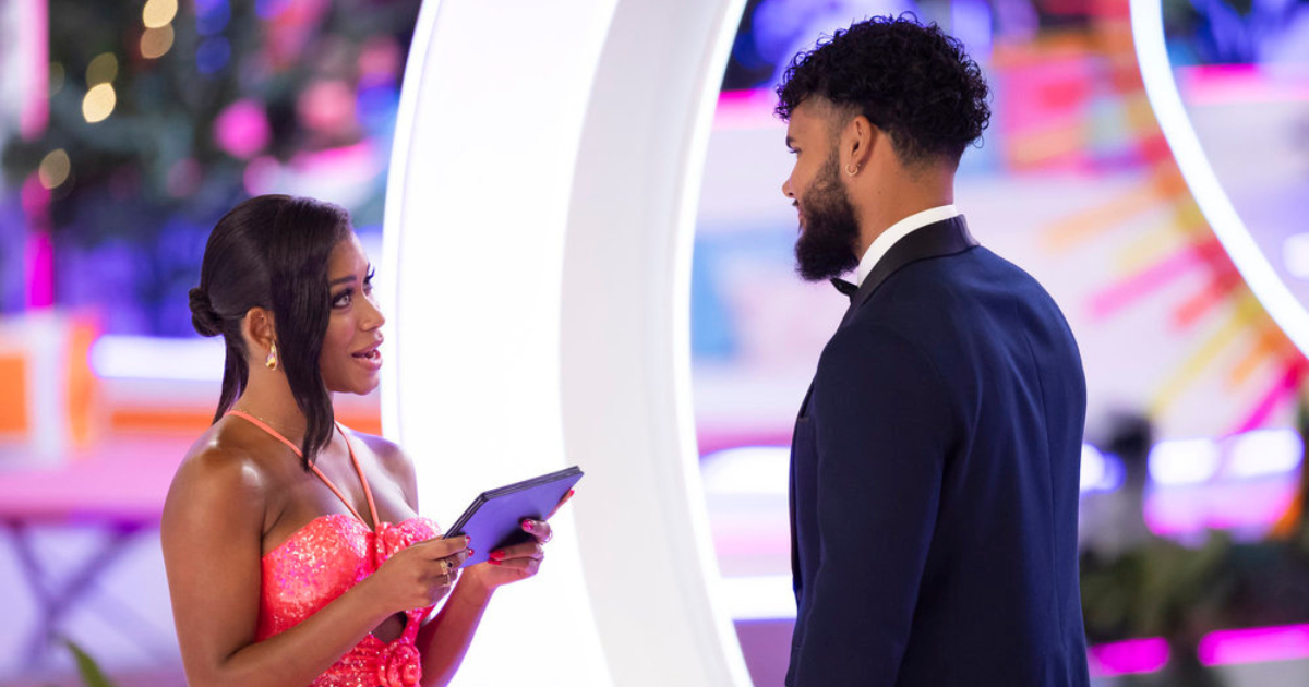 Amaya and Bryan on Love Island USA