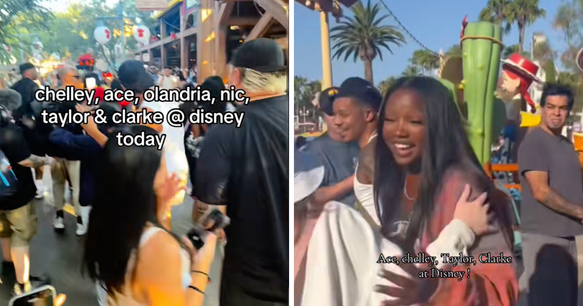 Love Island USA stars at Disneyland