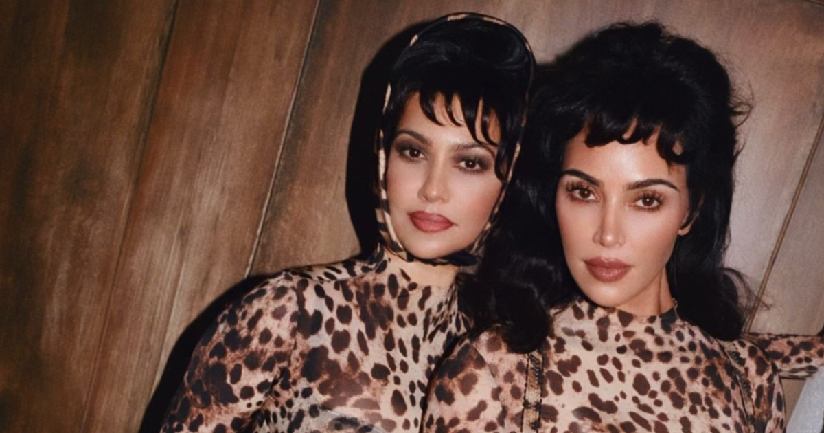 Kourtney and Kim Kardashian