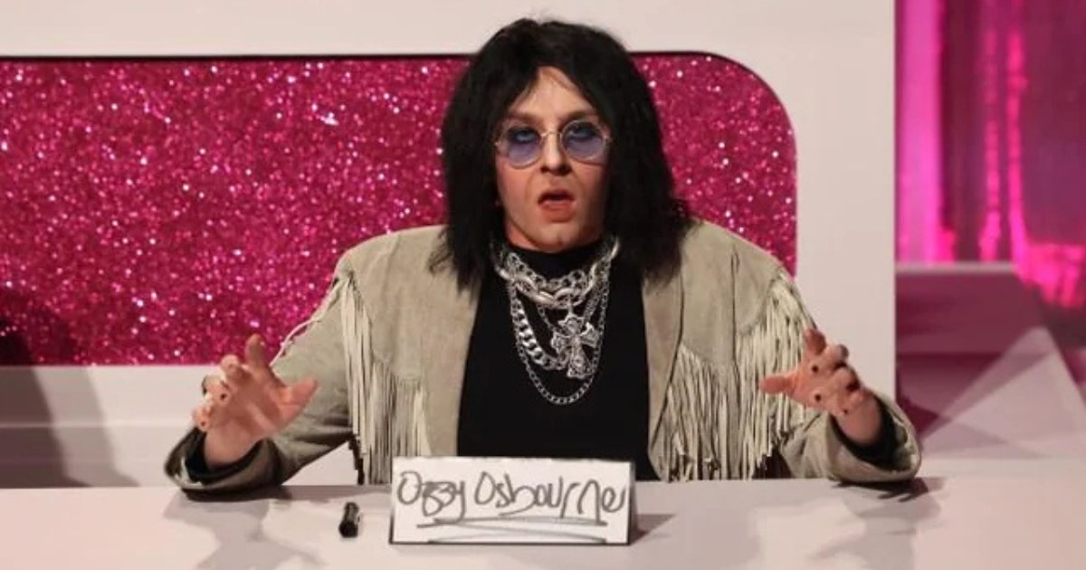 Drag Race star impersonating Ozzy Osbourne
