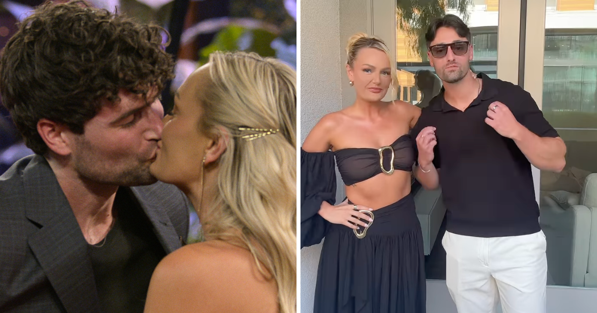 Micah and Paul on Love Is Blind and Micah with her new partner