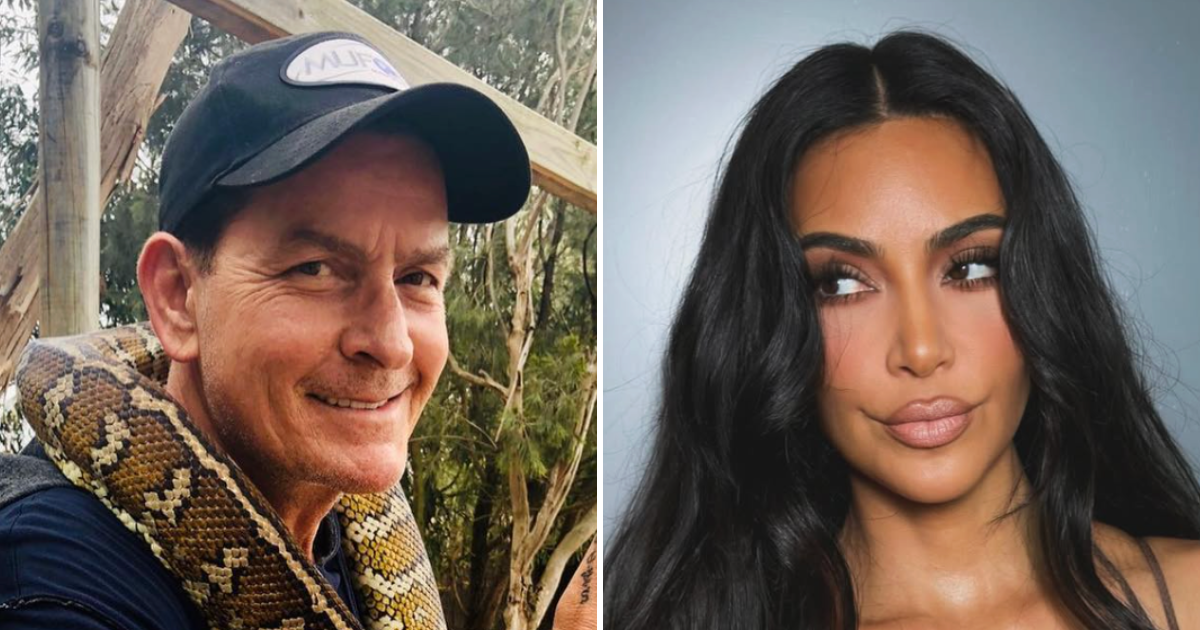 charlie sheen kim kardashian beef