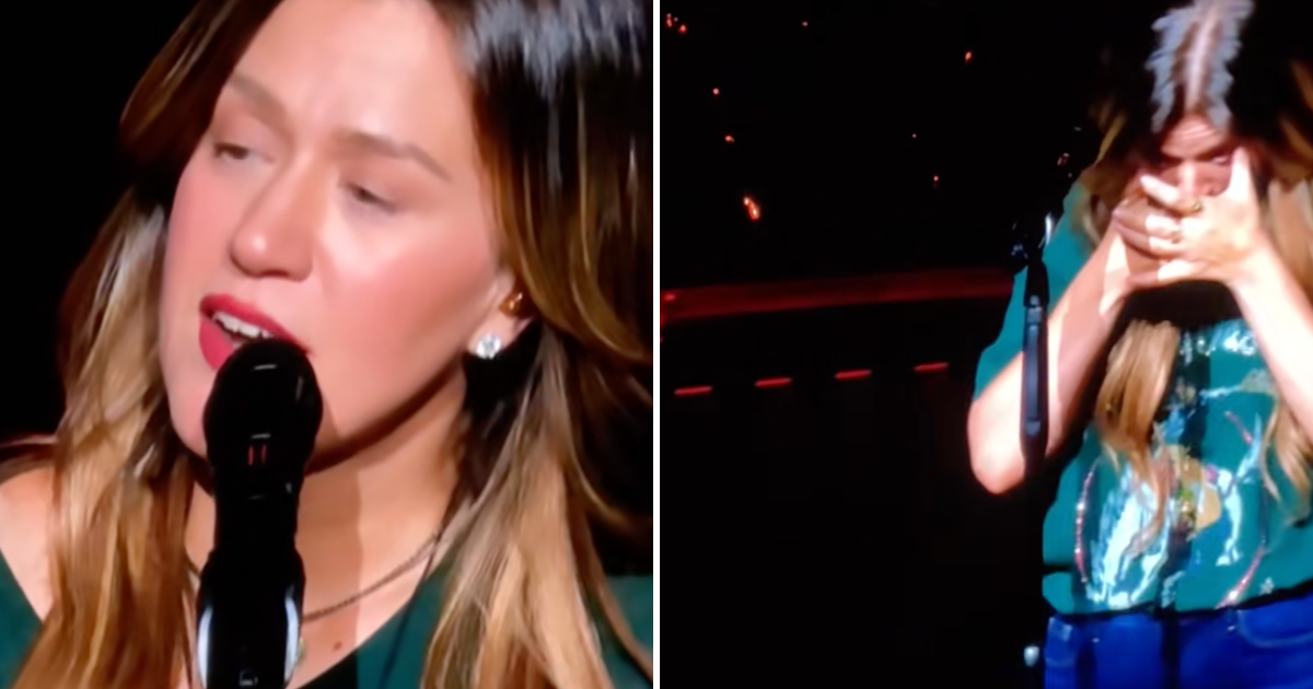 Kelly Clarkson tears husband died