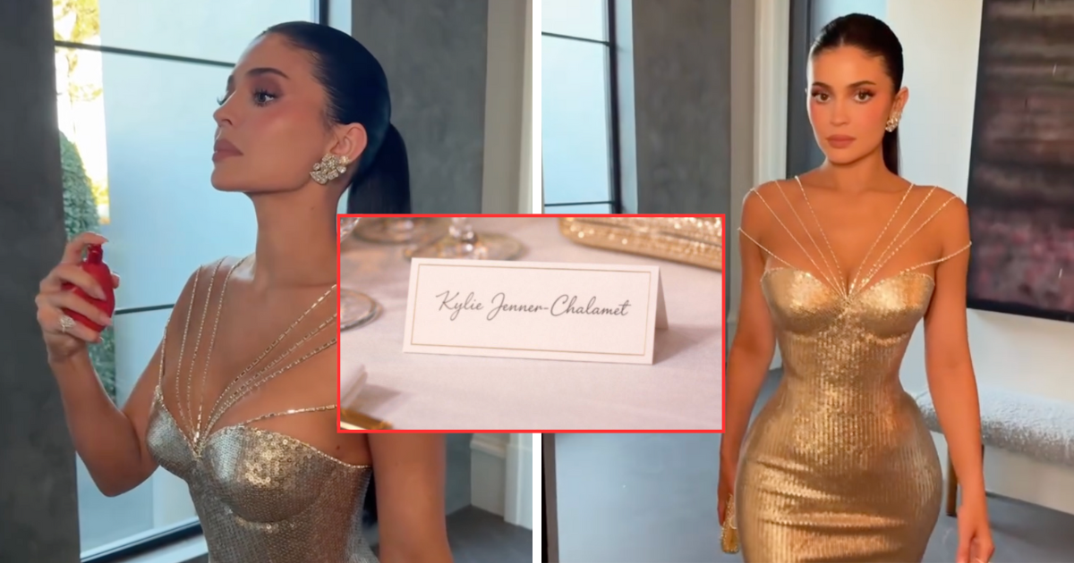 Kylie Jenner at the Golden Globes