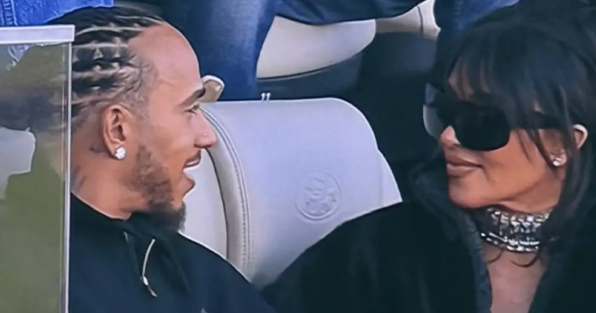 Kim Kardashian Lewis Hamilton Super Bowl