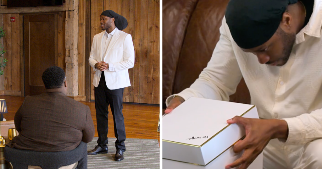 What was in the box Christine gave Vic on Love Is Blind?