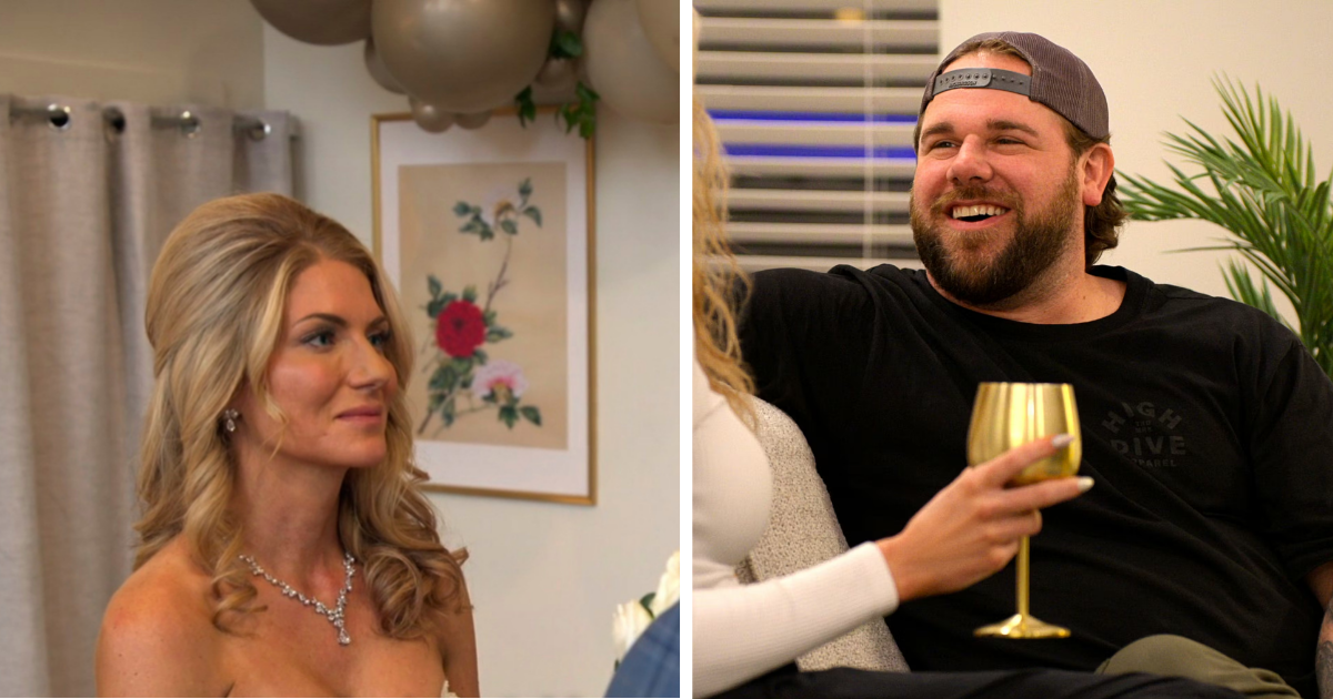 Amber Jordan drinking Love Is Blind reunion