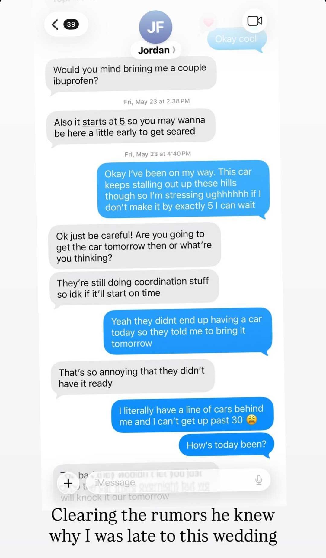 Amber text messages with Jordan