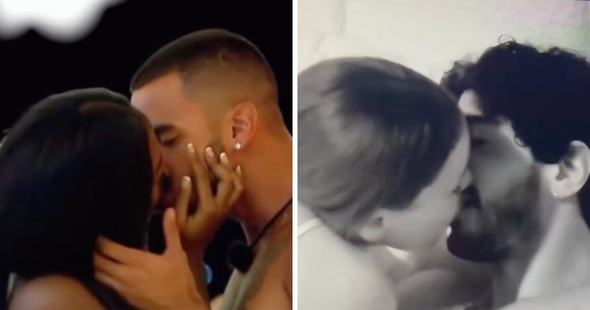 Love Island USA couples kissing