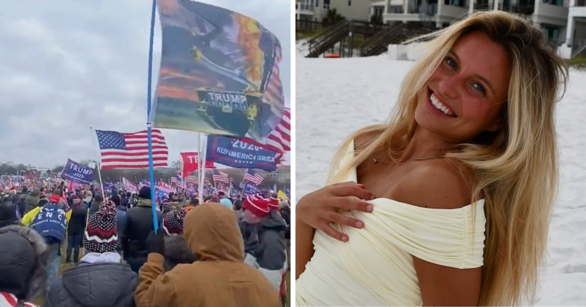 Trump support rally/Kenzie Annis from Love Island USA