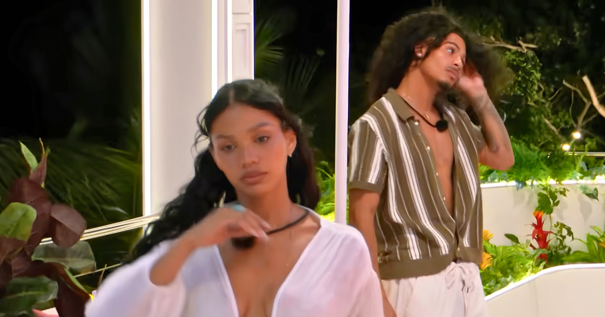 love island usa saturday schedule then here's a pic of melanie and sincere the islanders looking forlorn