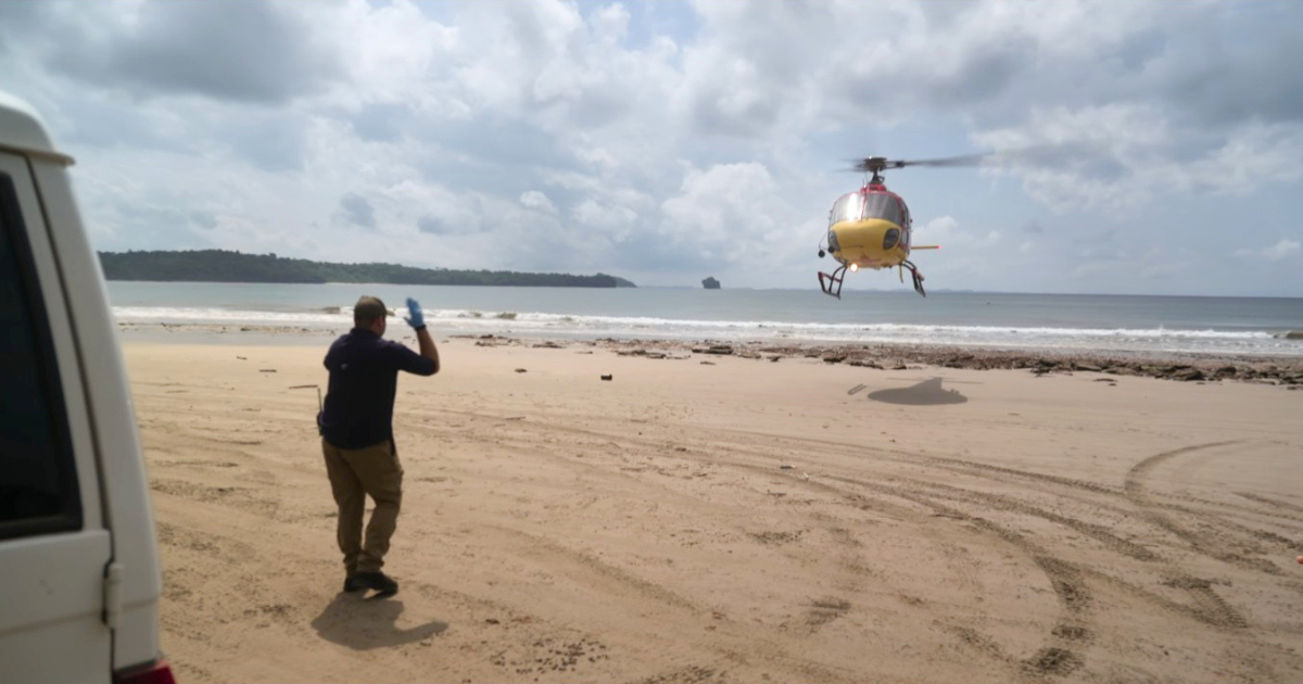 the helicopter on outlast the jungle