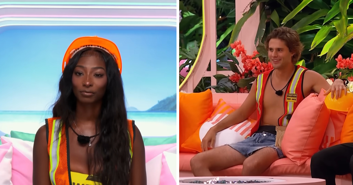 love island usa bryce trinity heart rate challenge