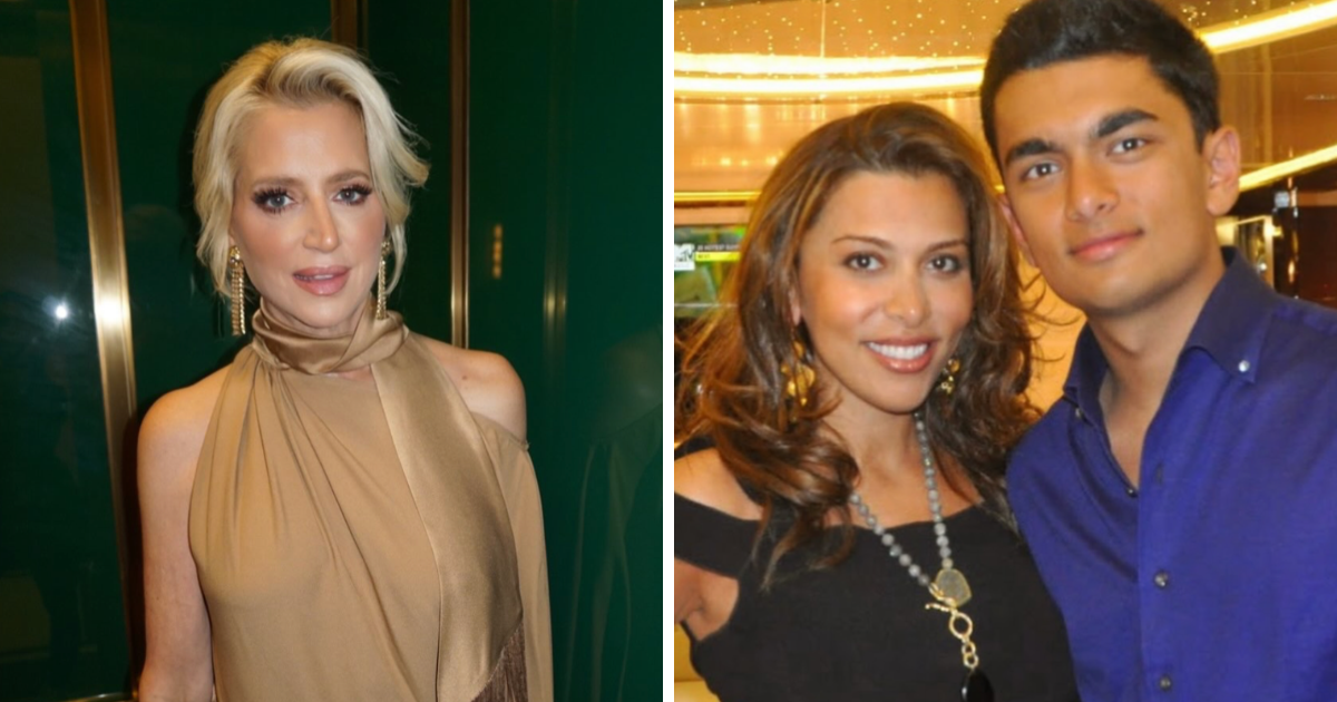 Dorinda Medley/Panthea Parker with son Amir