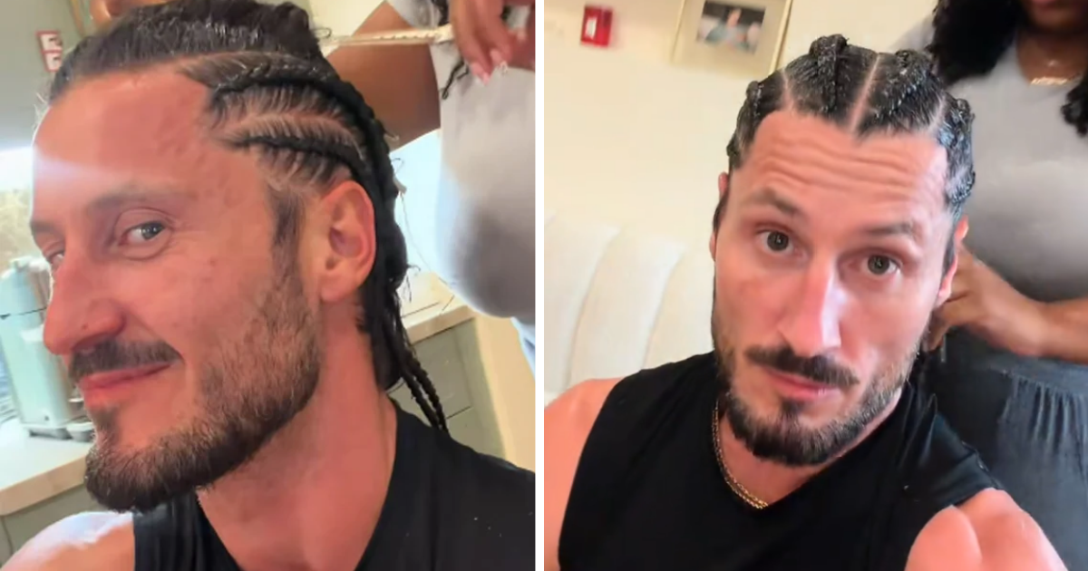 Val Chmerkovskiy DWTS cornrows