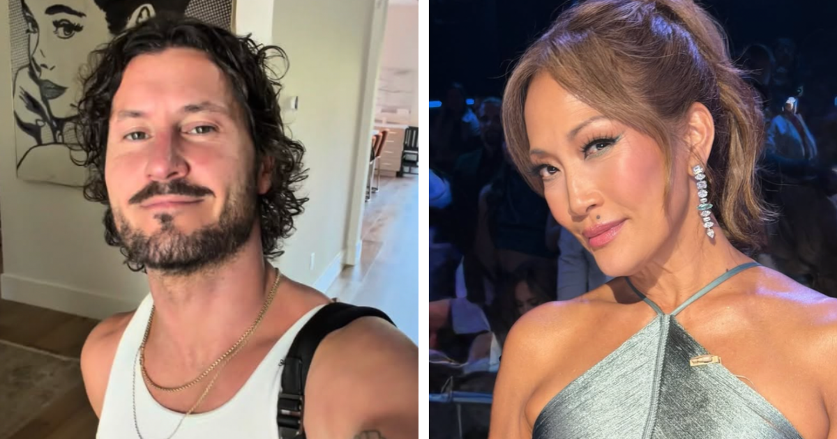 Val Chmerkovskiy DWTS Carrie Ann Inaba