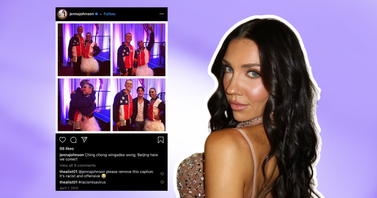 DWTS pro Jenna Johnson’s 2012 Instagram post resurfaces, sparking backlash for anti-Asian slur